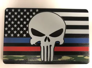 American Flag Blue Line Red Line Camo Line Punisher Hitch Cover