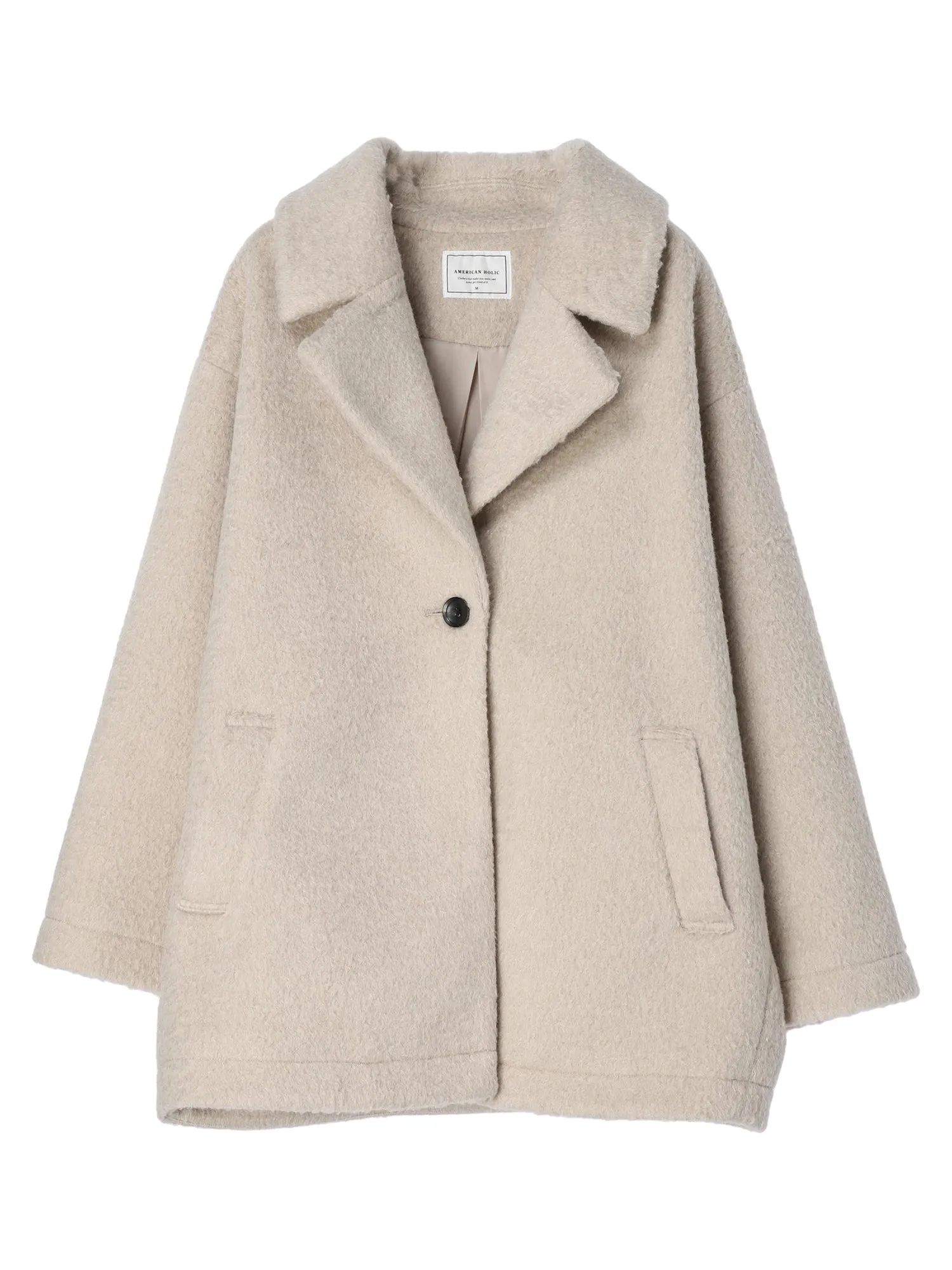Araya Shaggy Cocoon Midi Coat