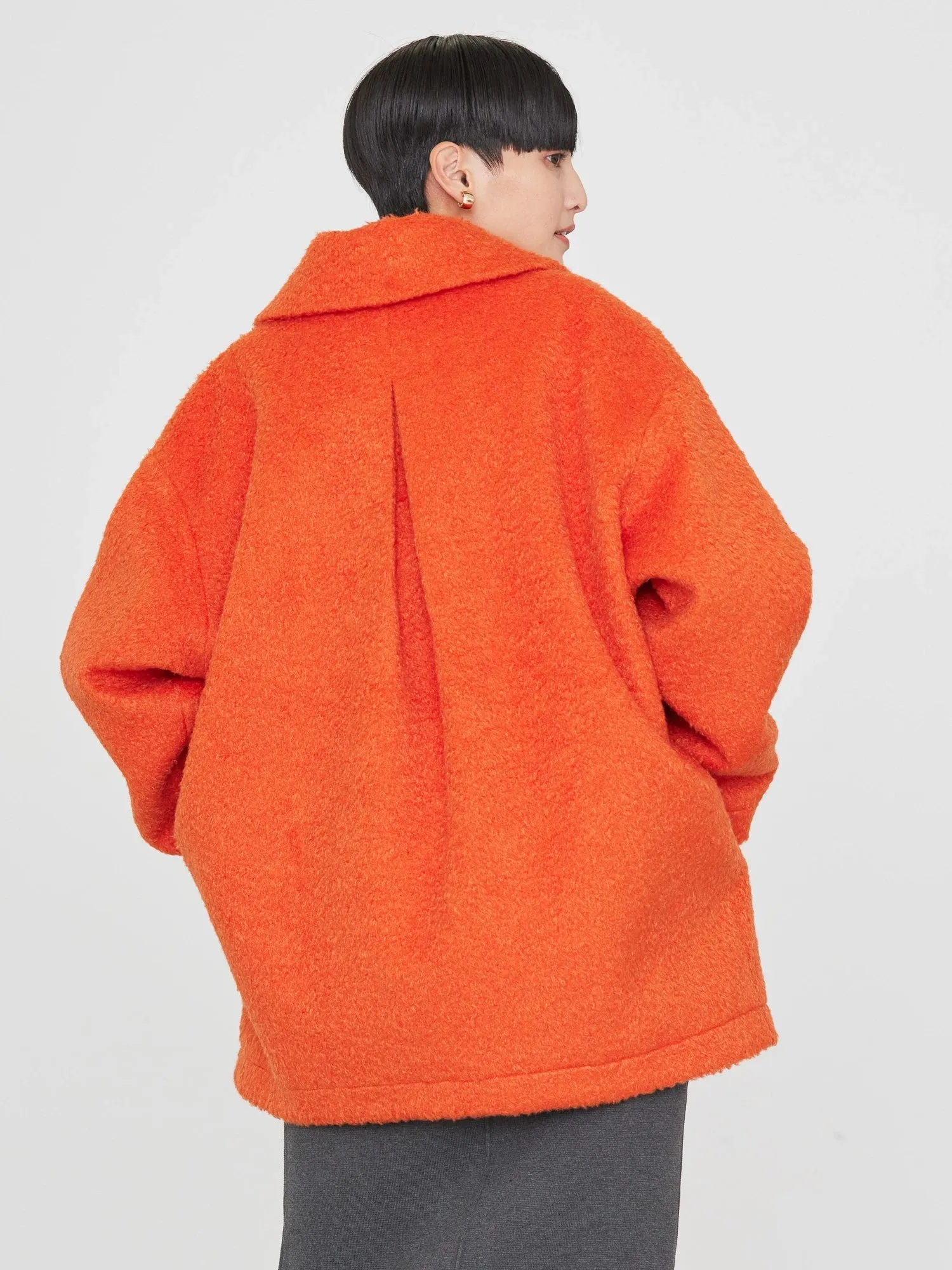 Araya Shaggy Cocoon Midi Coat