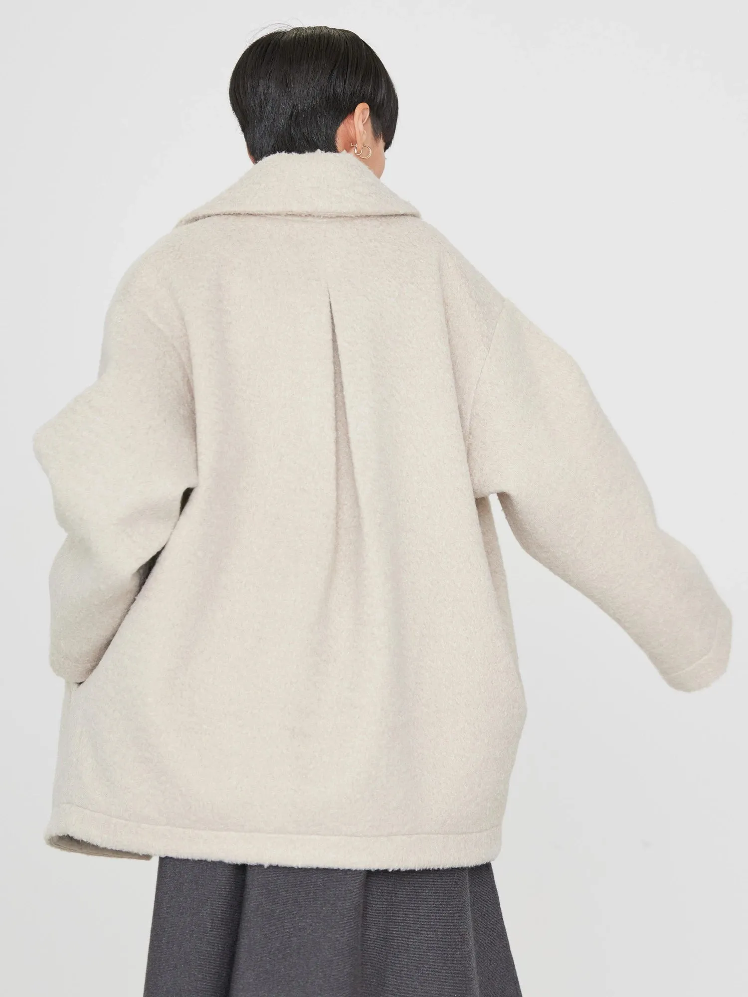 Araya Shaggy Cocoon Midi Coat