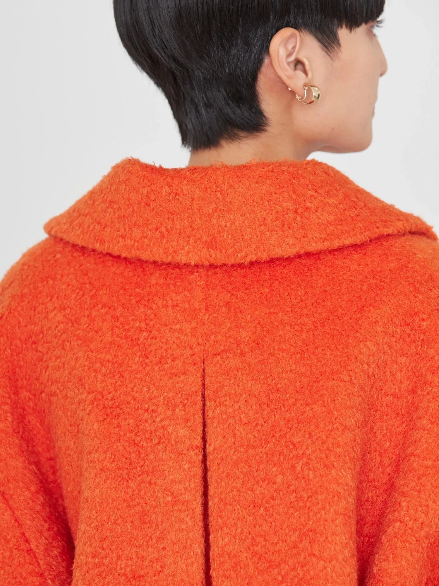 Araya Shaggy Cocoon Midi Coat
