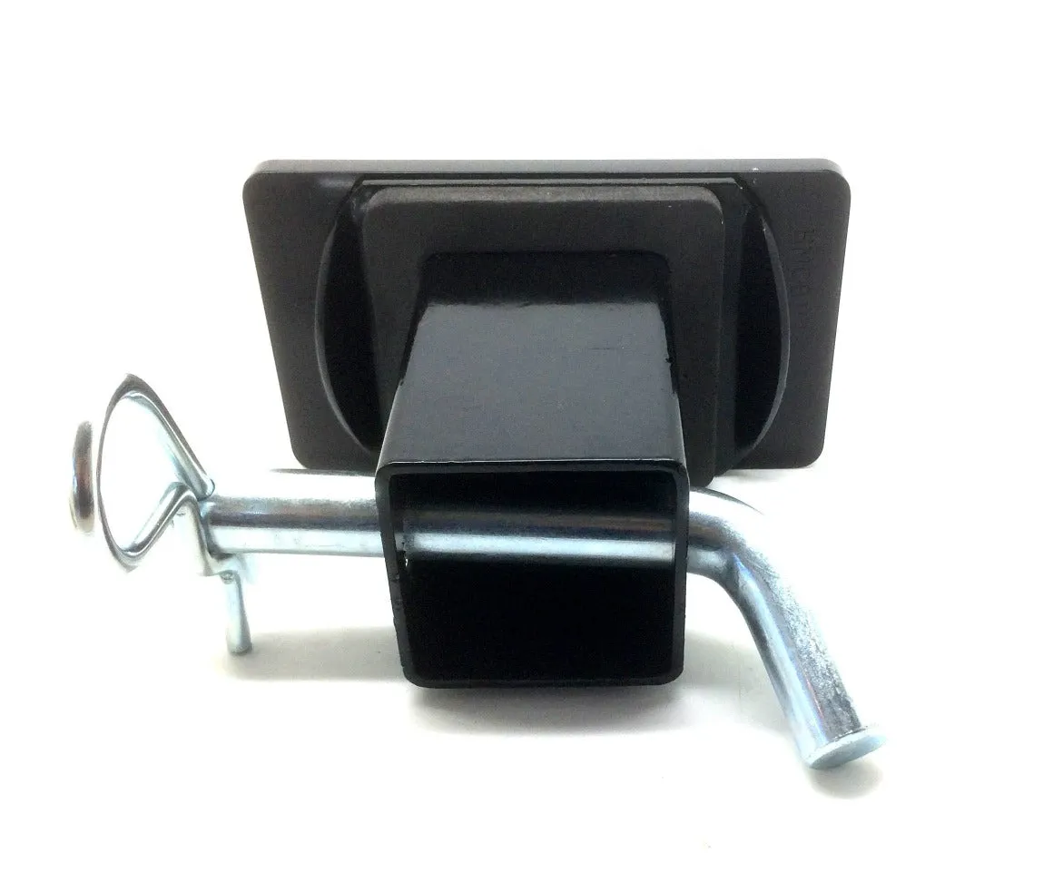 Blue Line With American Flag Hitch Cover