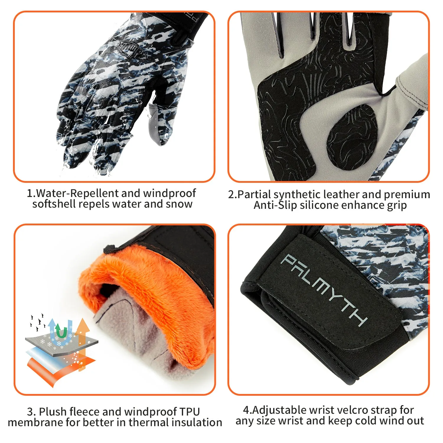Magnets Convert Gloves 3 Cut Fingers