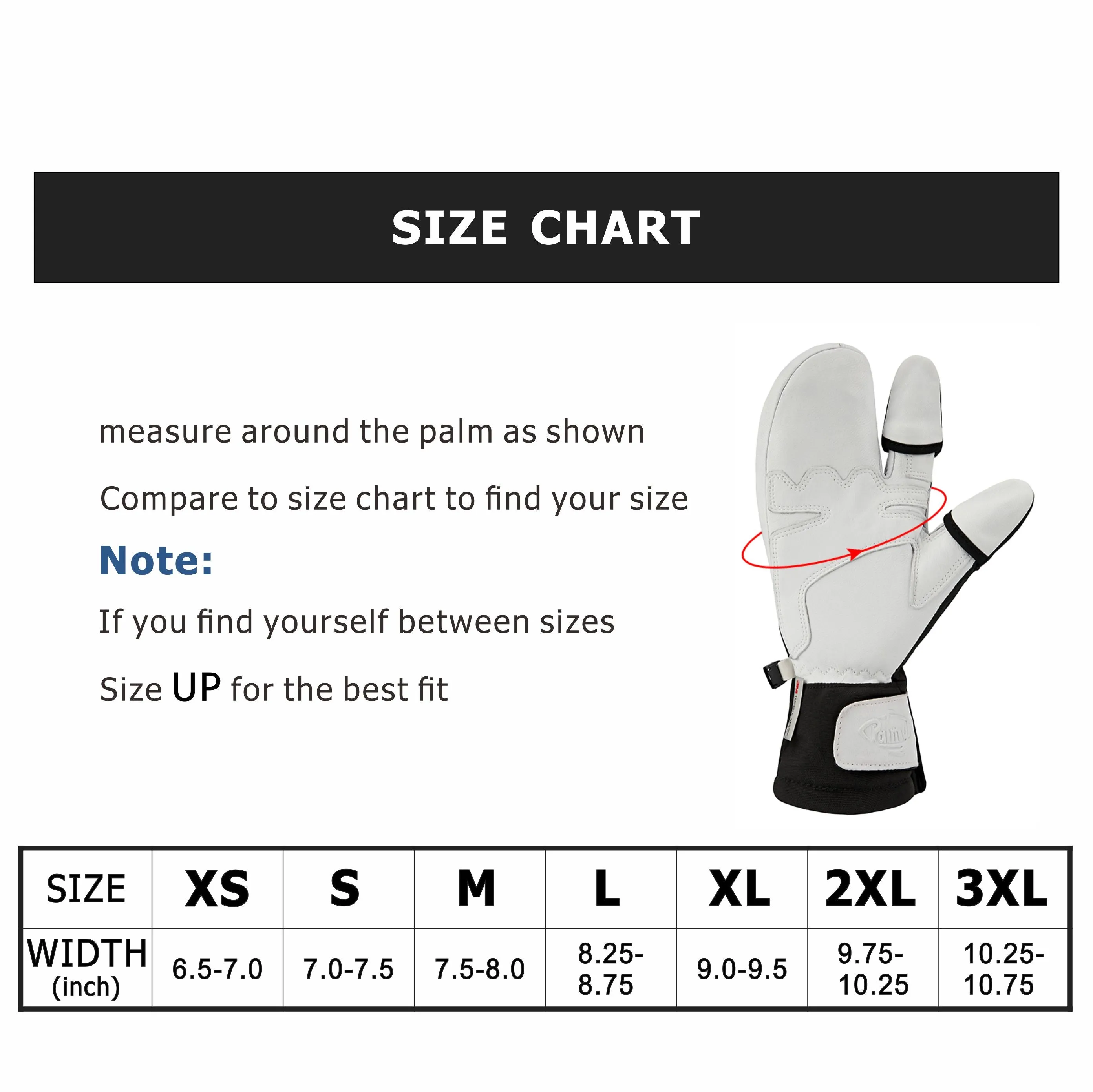 Magnets Convert Leather Gloves 2 Cut Fingers
