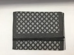 Mens Microfibre Scarf Grey Print