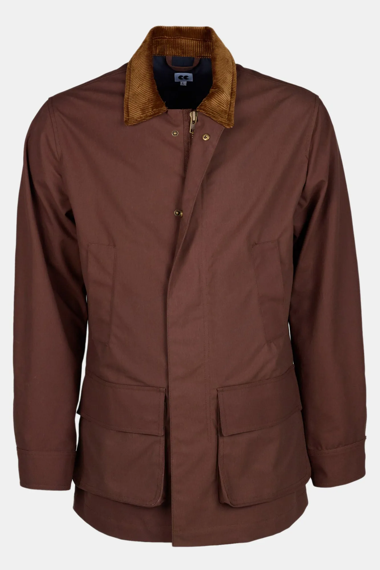 Men's Waxed Car Coat - Brown