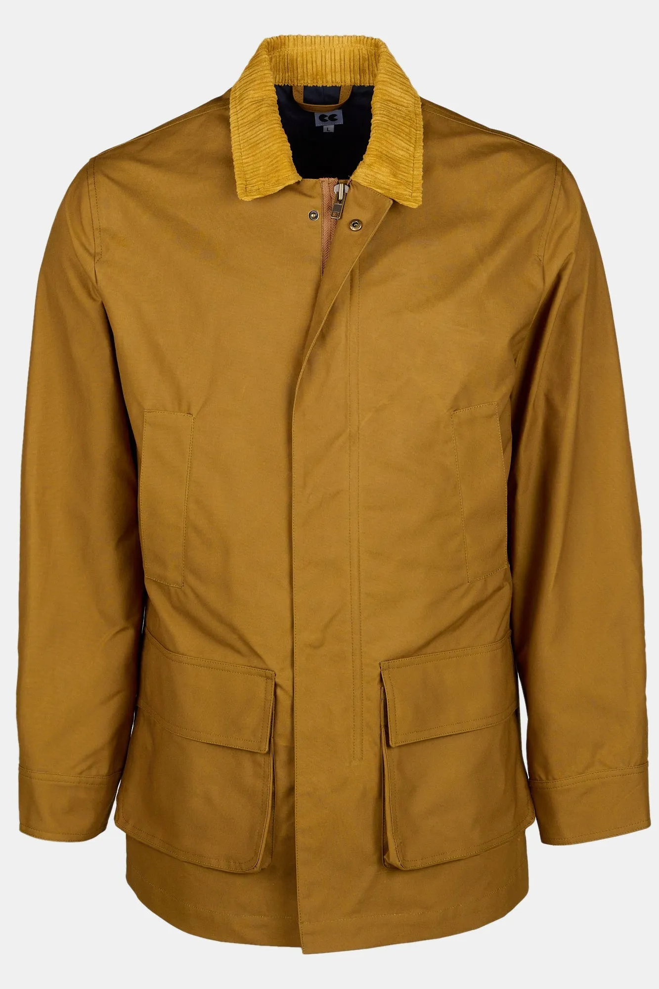 Men's Waxed Car Coat - Dark Tan