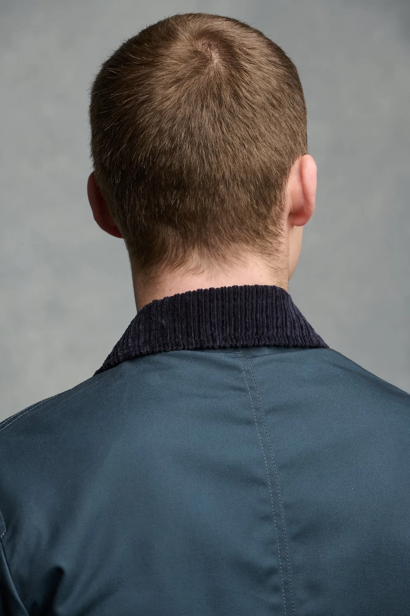 Men's Waxed Car Coat - Navy