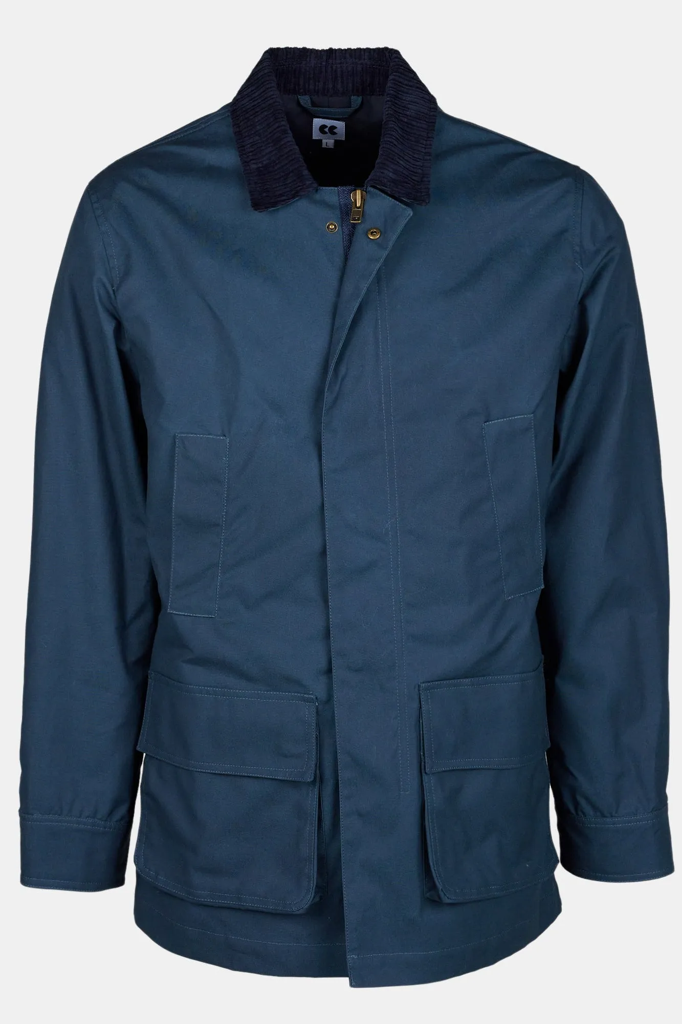Men's Waxed Car Coat - Navy