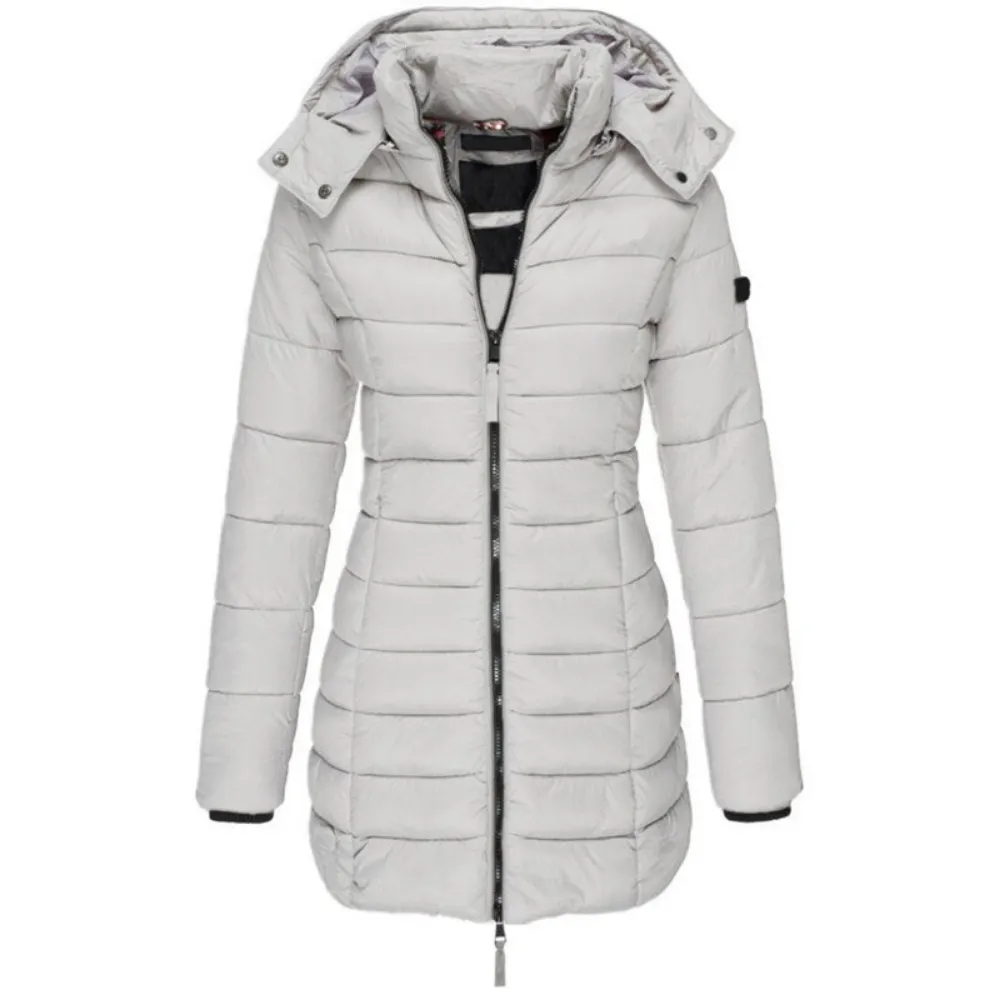 Sarah  Longline Puffer Coat with Hood