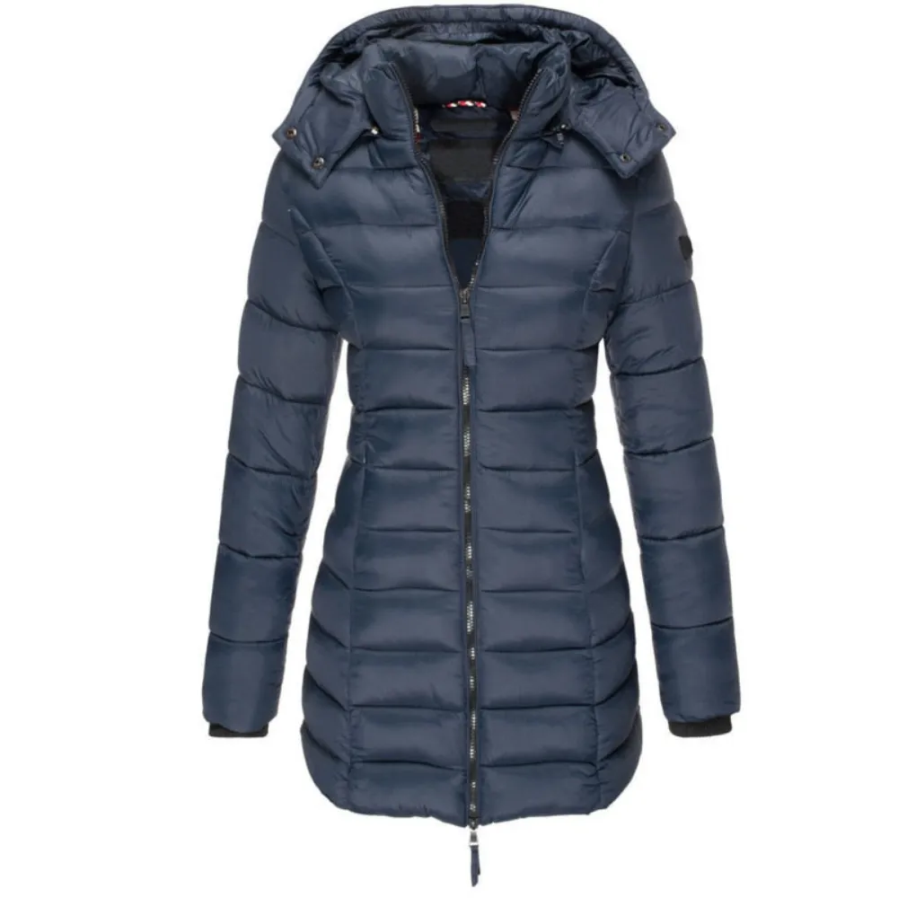 Sarah  Longline Puffer Coat with Hood