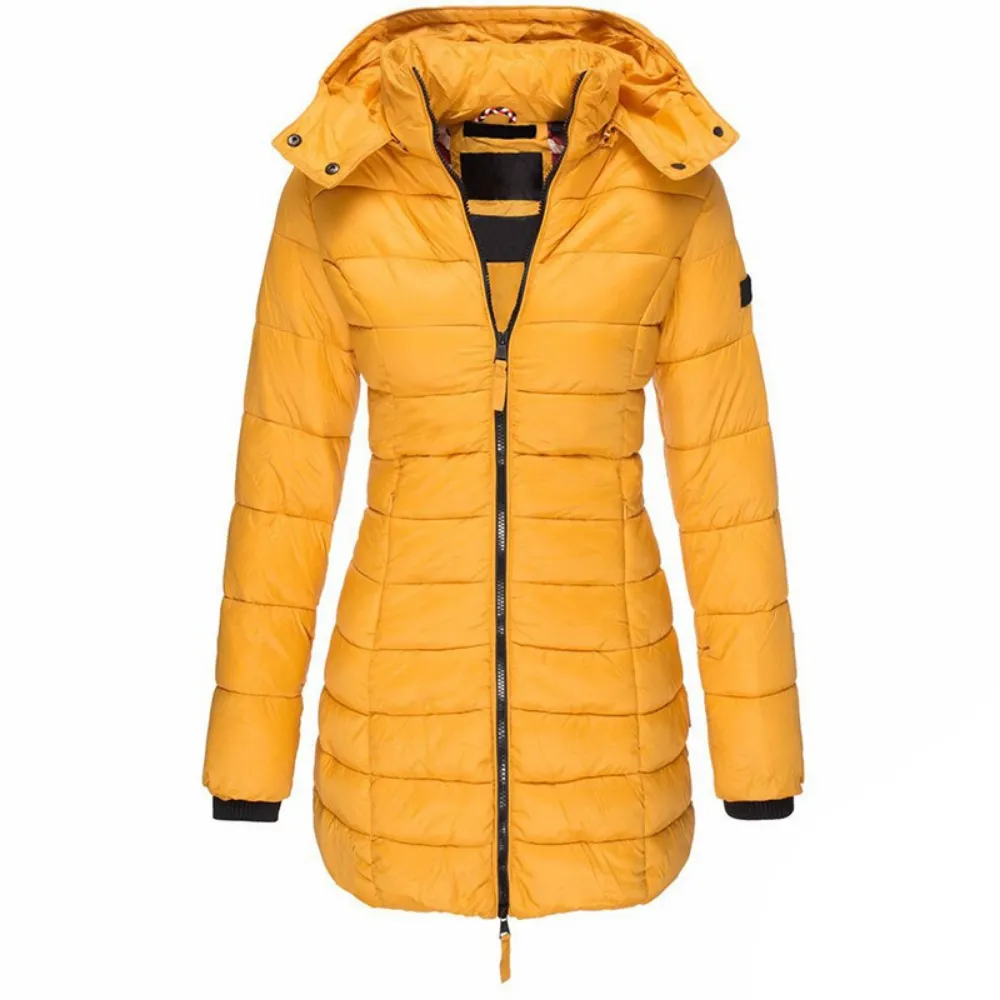 Sarah  Longline Puffer Coat with Hood