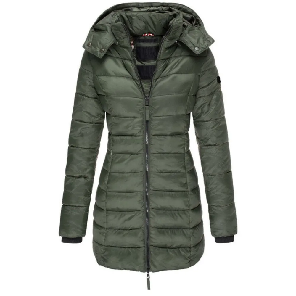 Sarah  Longline Puffer Coat with Hood