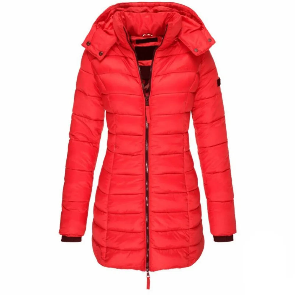 Sarah  Longline Puffer Coat with Hood