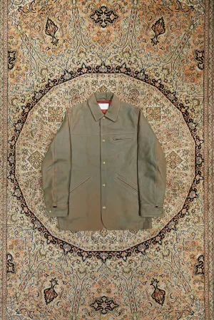 SUGARHILL GILL LEATHER CAR COAT (GREEN GILL)
