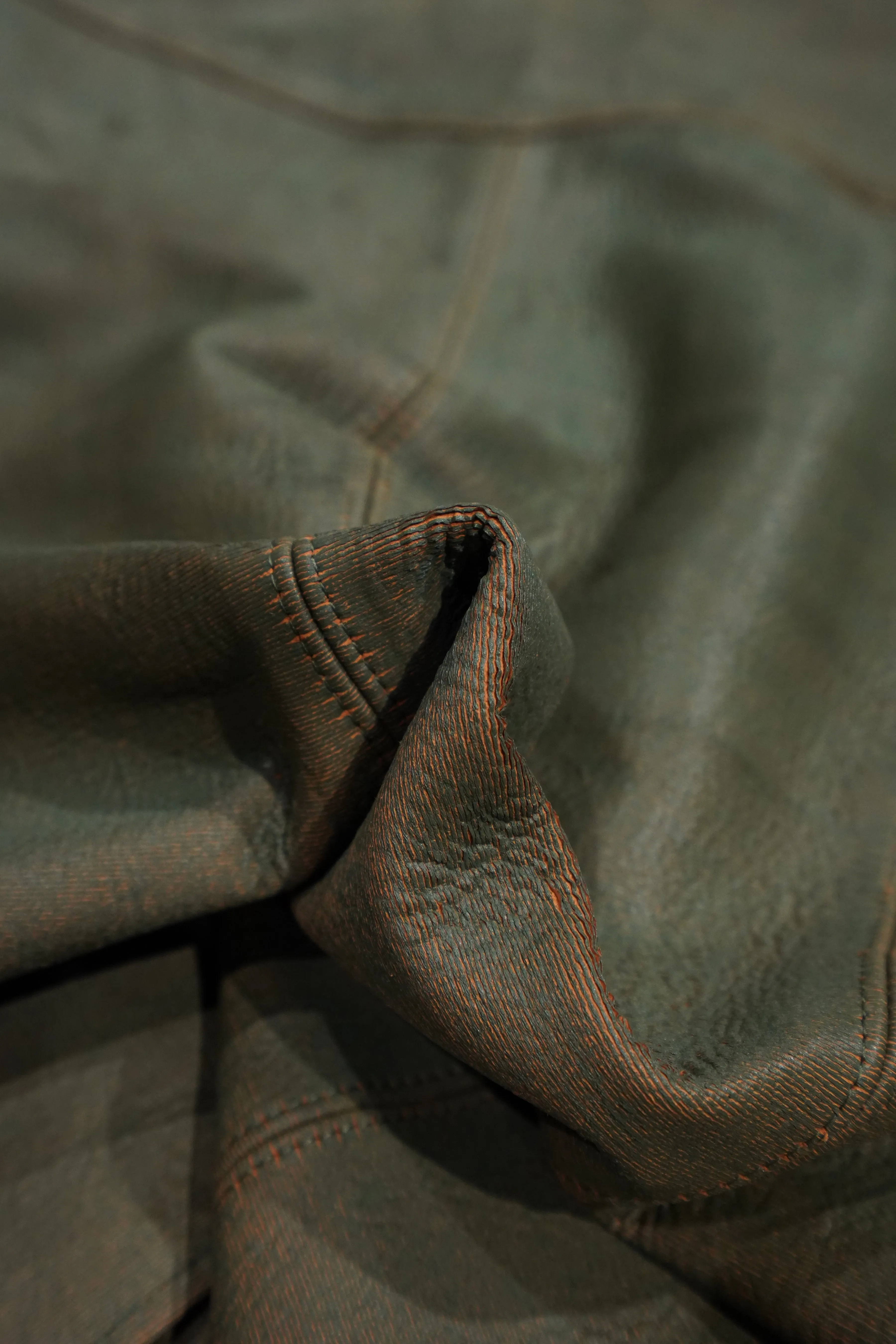 SUGARHILL GILL LEATHER CAR COAT (GREEN GILL)